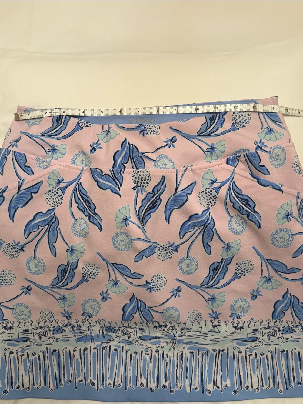Lilly Pulitzer Luxletic Size 4 Blue and Pink Golf Skort - Picture 6 of 9